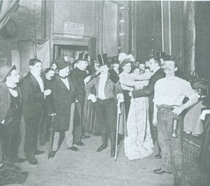 Waiting to go on at the Royal Music Hall